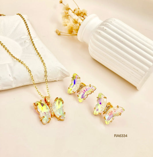 RA6334 - JUEGO MARIPOSA BLANCA RODIO