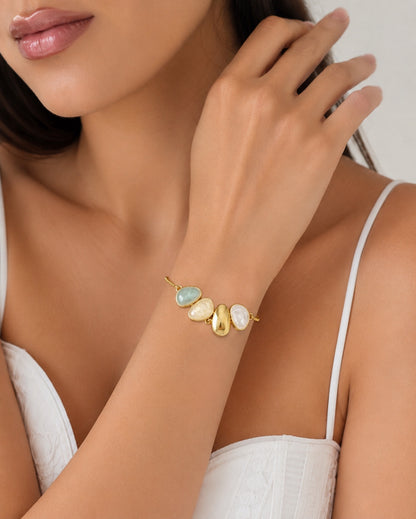 RA7390 - PULSERA EN RODIO