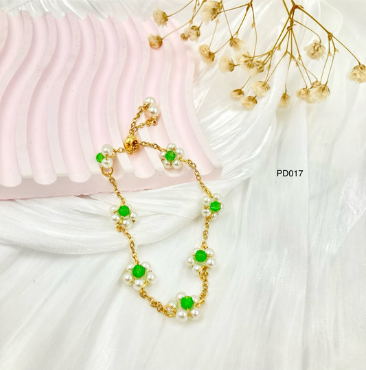 PD017 - PULSERA PERLA 
ACERO