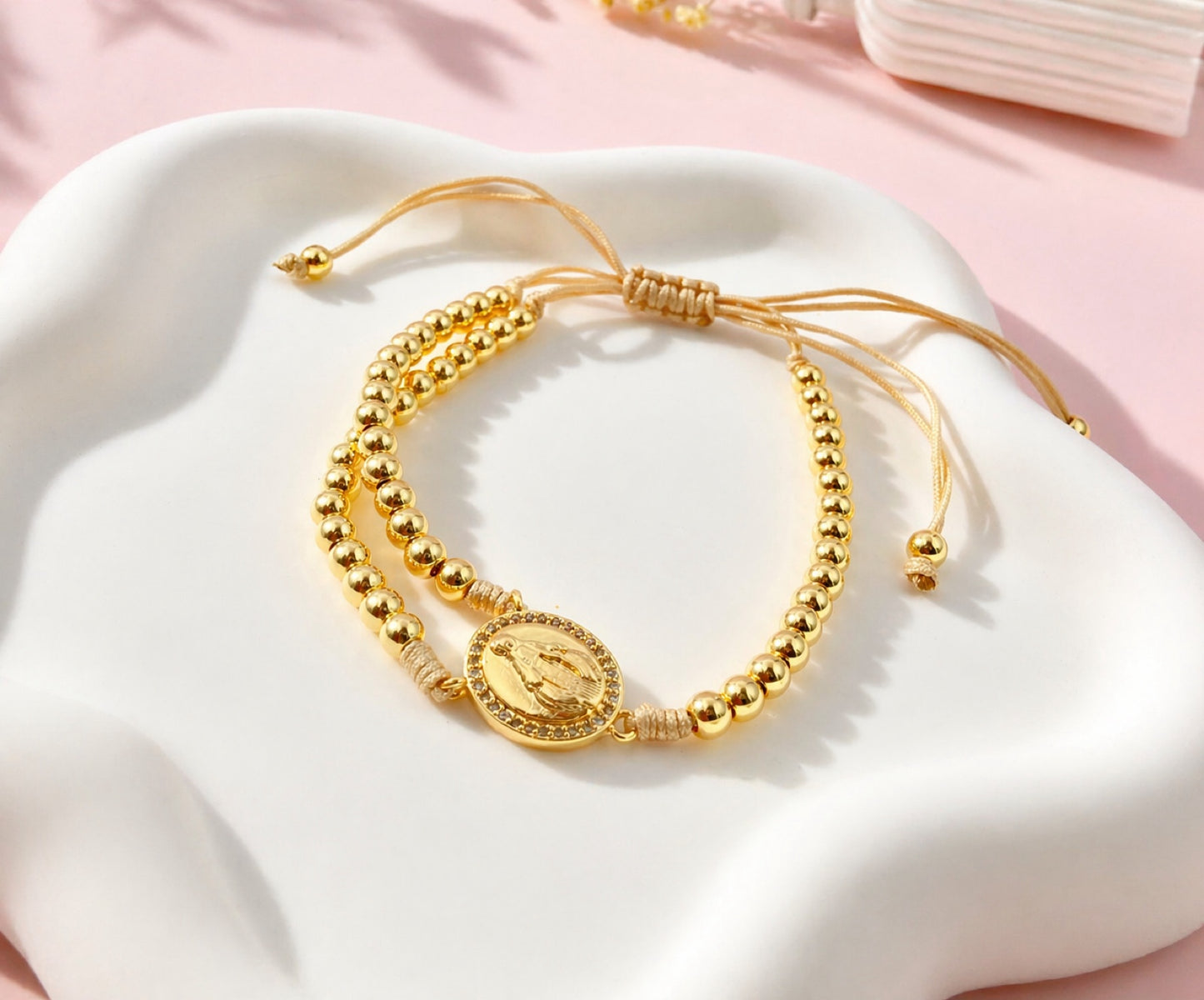 RA5899 - PULSERA RODIO VIRGEN