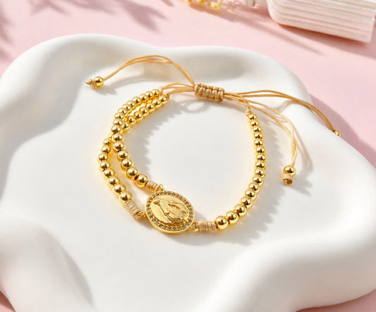 RA5899 - PULSERA RODIO VIRGEN