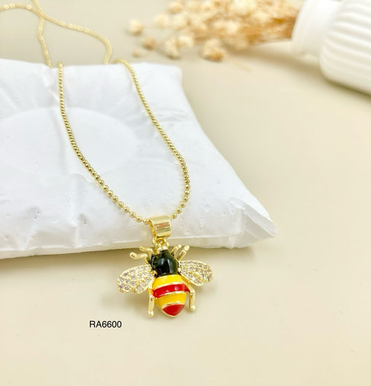 RA6600 - DIJE AVEJA CON CADENA RODIO