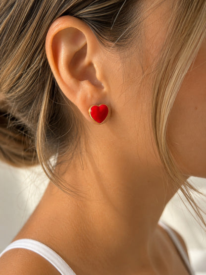 RA7384 - TOPO EN RODIO CORAZÓN ROJO