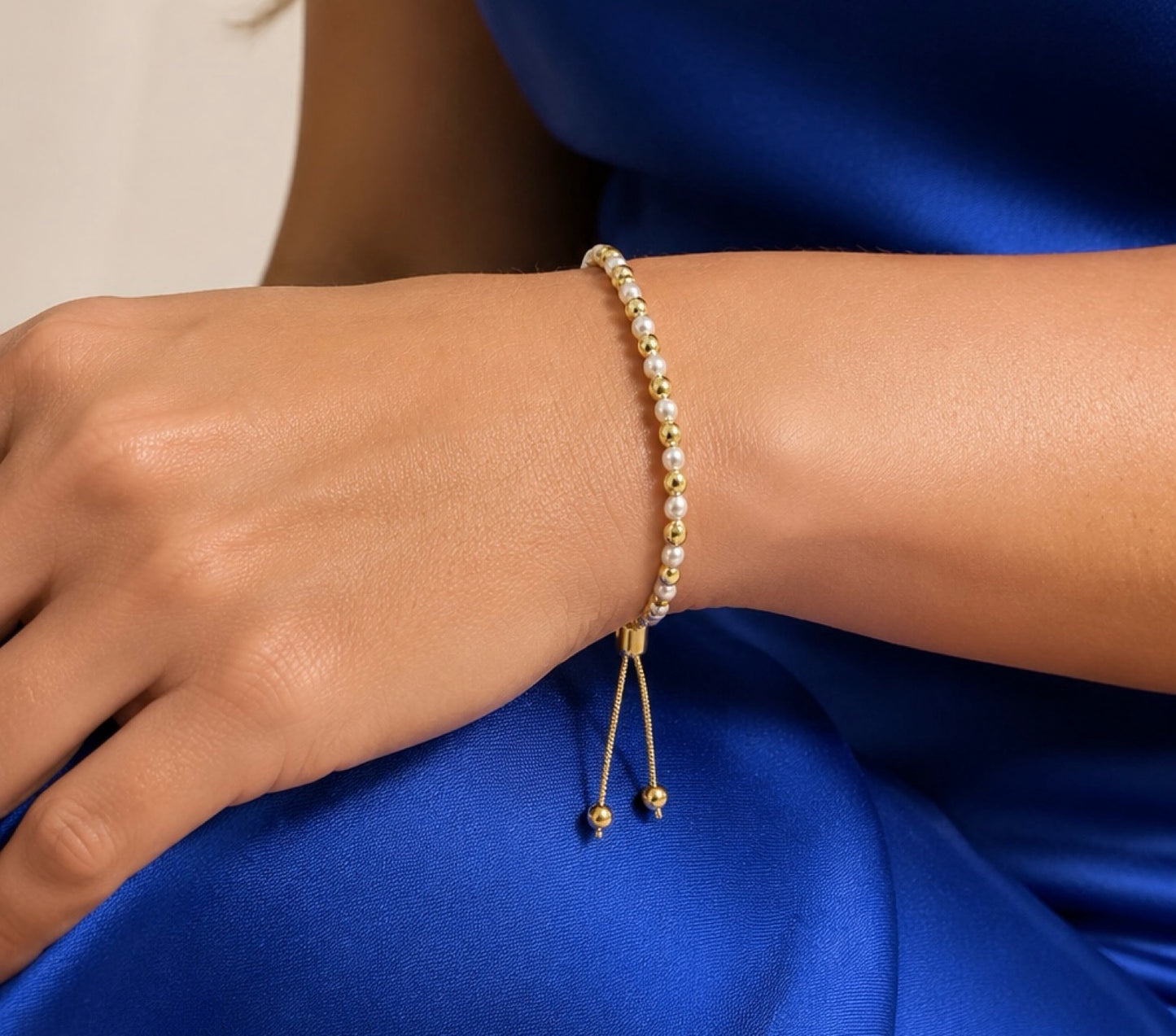 RA3832 - PULSERA EN RODIO PERLA BALÍN #4