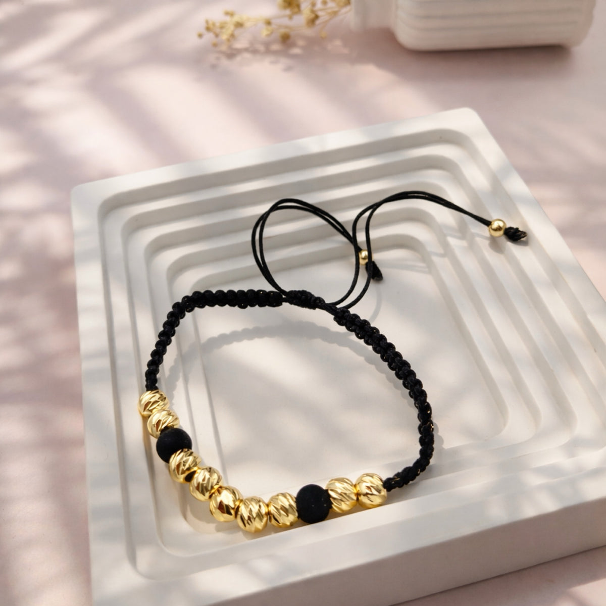 RA5722 - PULSERA EN RODIO CON NEOPRENO