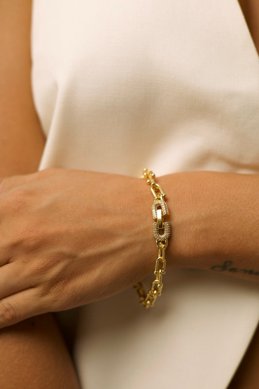 RA4399 - PULSERA TIFANY ESLABON EN RODIO