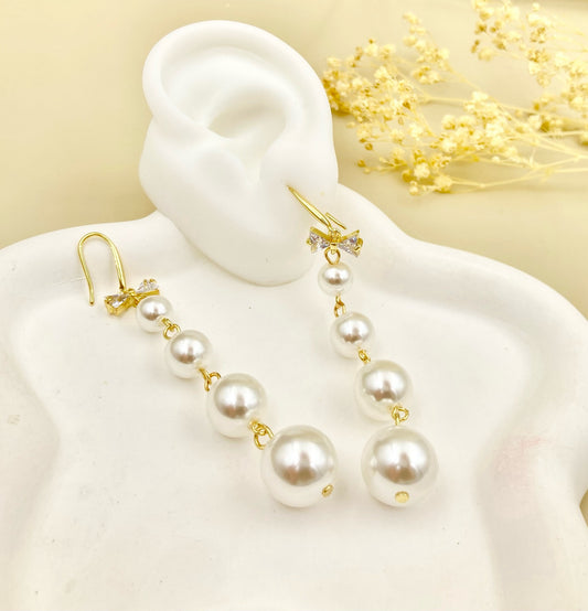 RA5032 - ARETE EN RODIO PERLAS