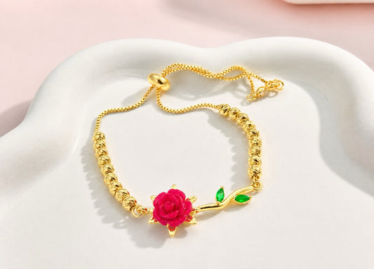 PULSERA RODIO ROSA