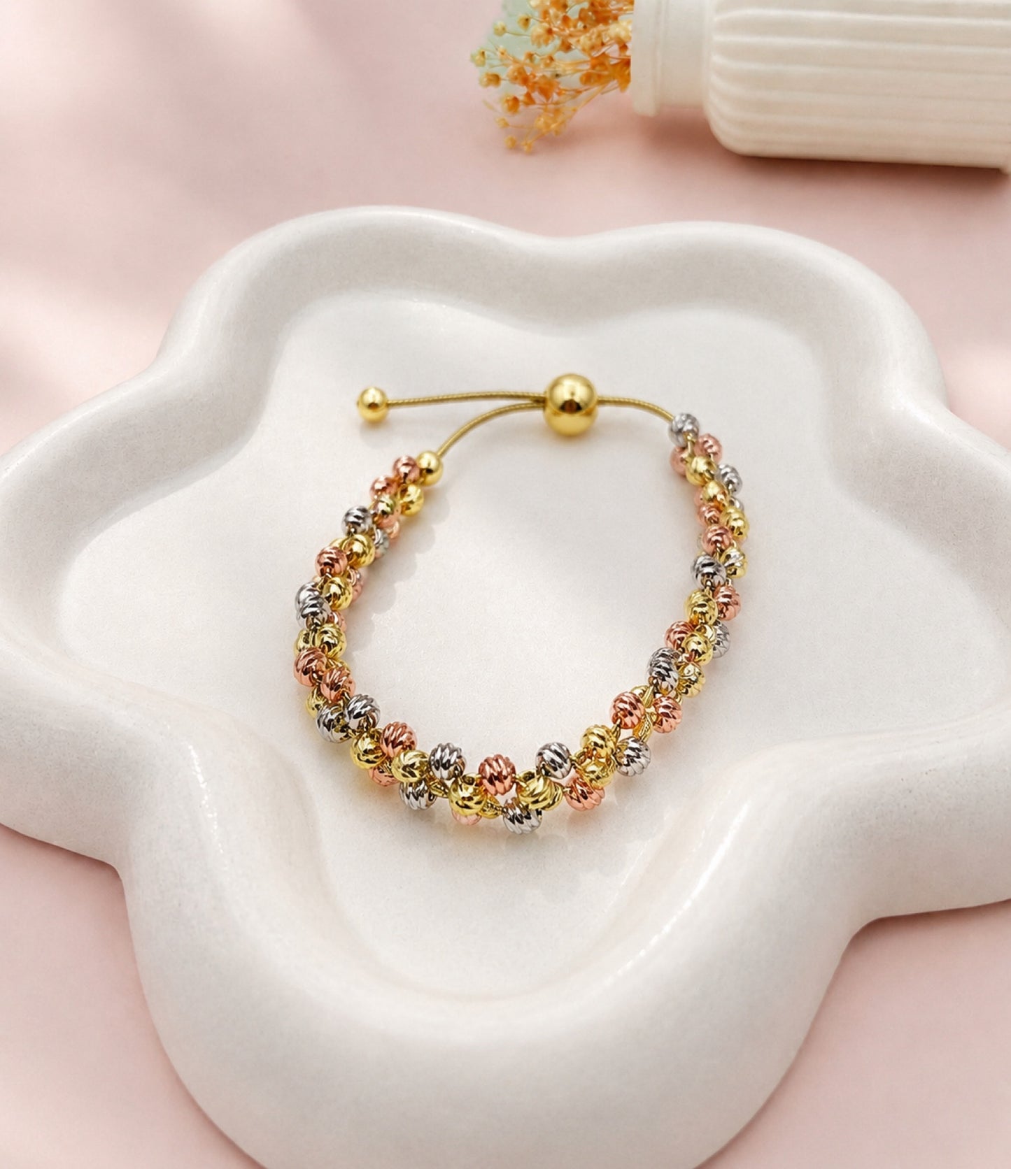 RA3641 - PULSERA EN RODIO 3 OROS