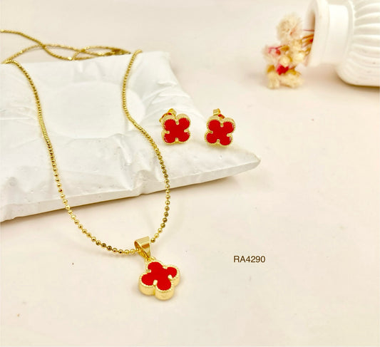 RA4290 - JUEGO VAN CLEEF ROJO RODIO