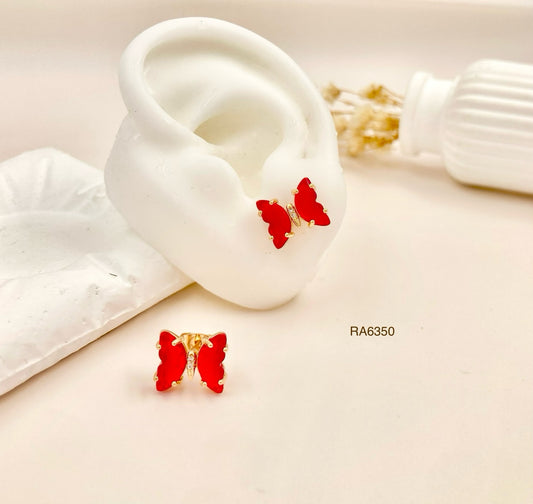 RA6350 - TOPO MARIPOSA PEQUEÑO ROJA RODIO