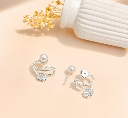RA3636 - ARETE EN RODIO COLOR PLATA 925