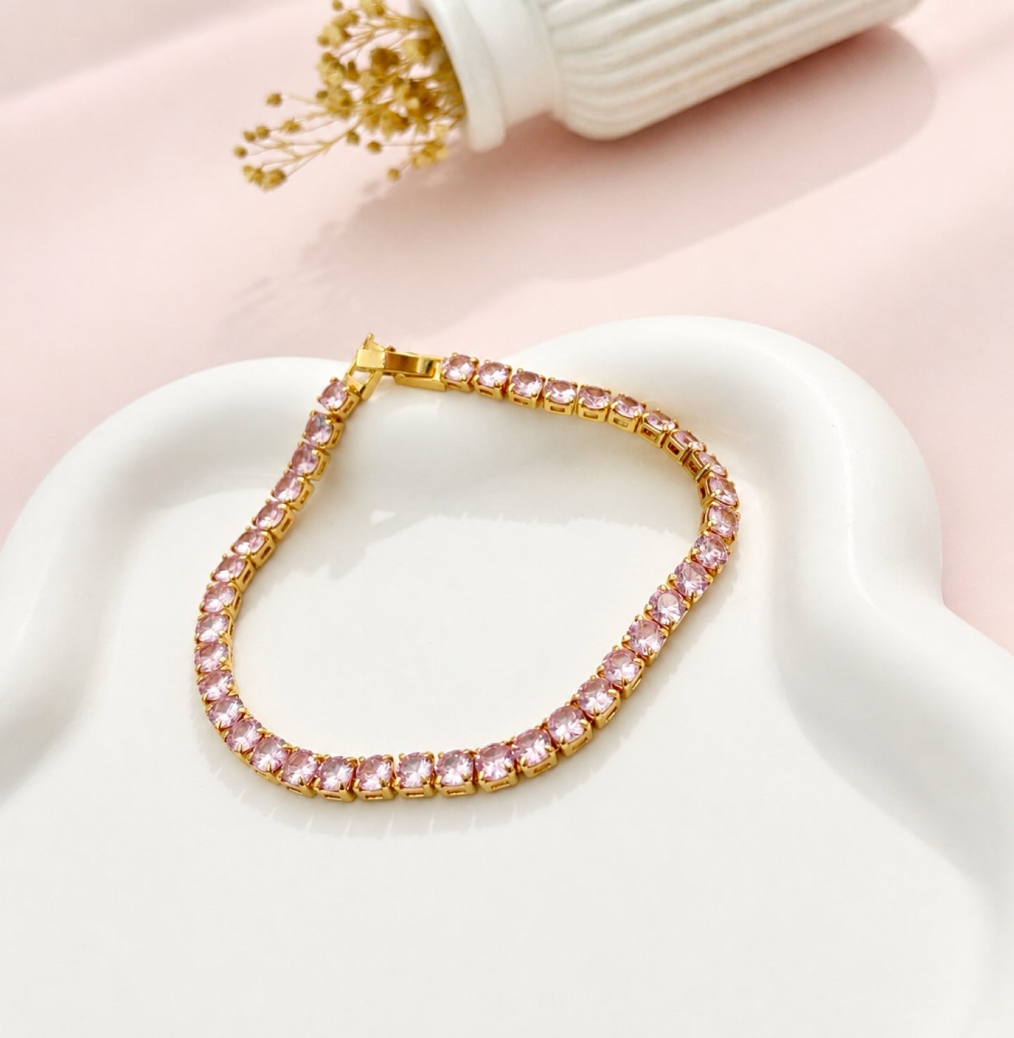RA7409 - PULSERA RODIO CIRCONES
