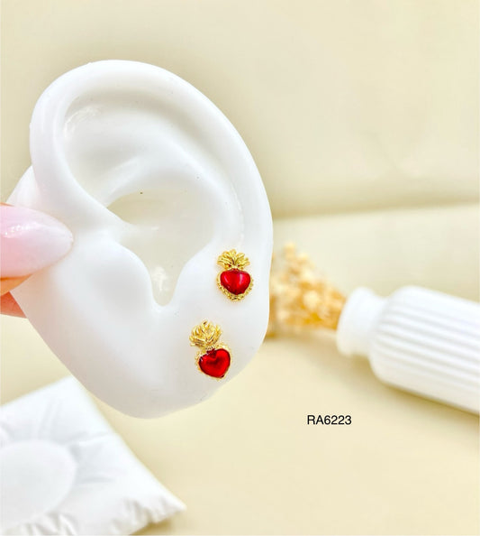 RA6223 - TOPO CORAZON ROJO RODIO