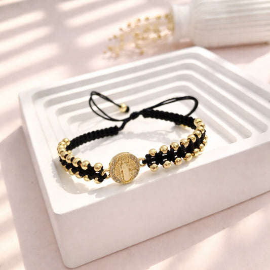 RA5721 - PULSERA EN RODIO SAN BENITO
