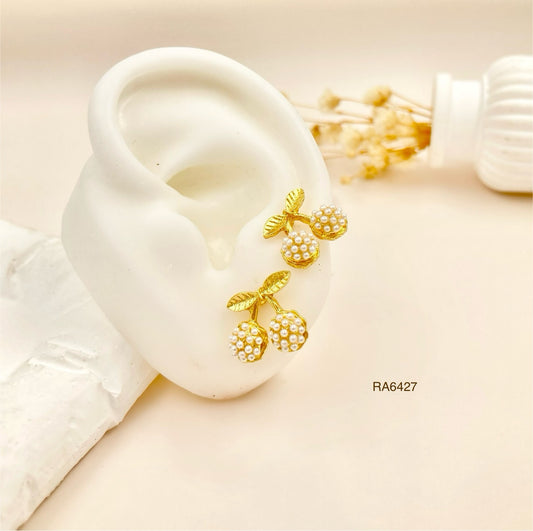RA6427 - TOPO CEREZA MICROPERLAS RODIO