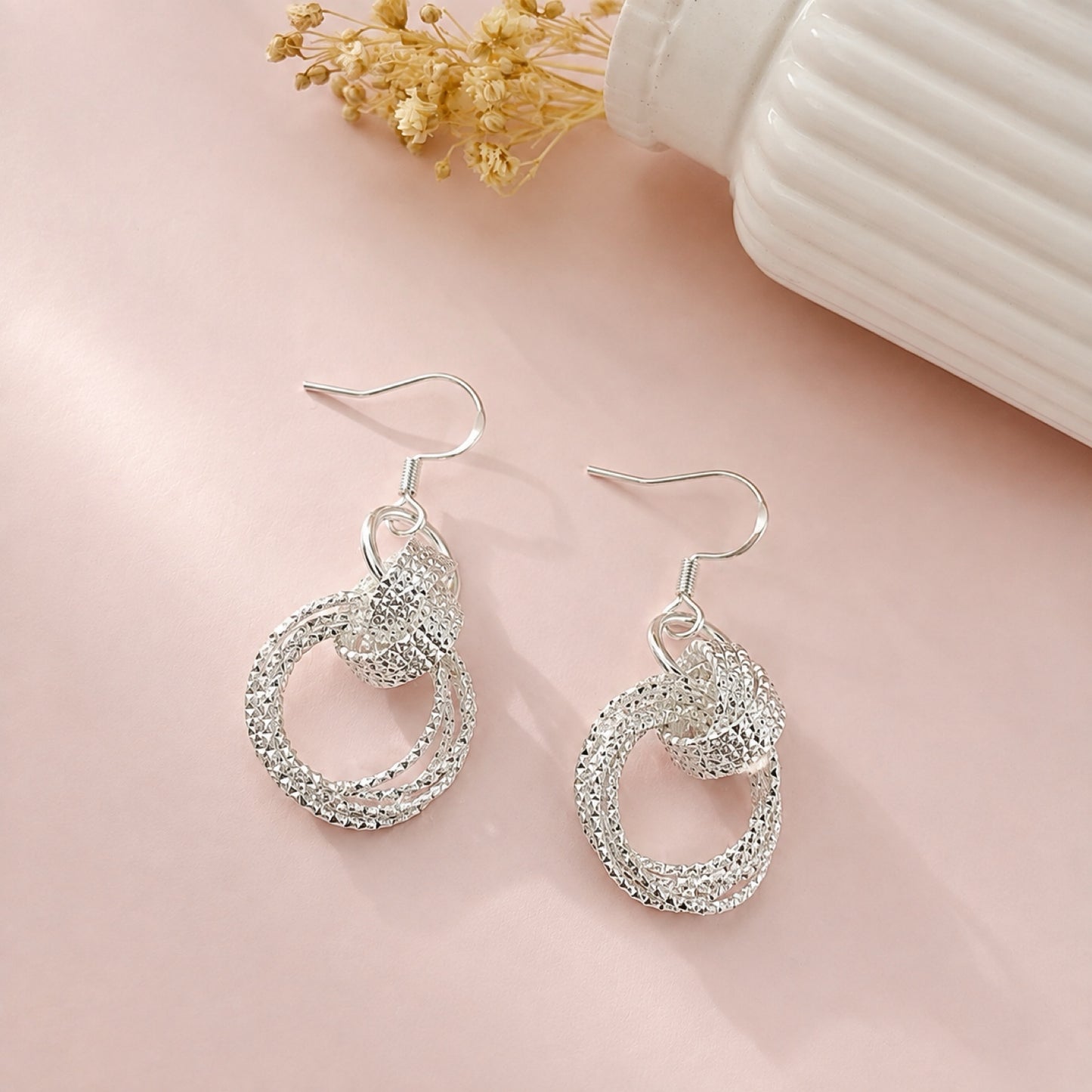 RA3558 - ARETE EN RODIO COLOR PLATA 925