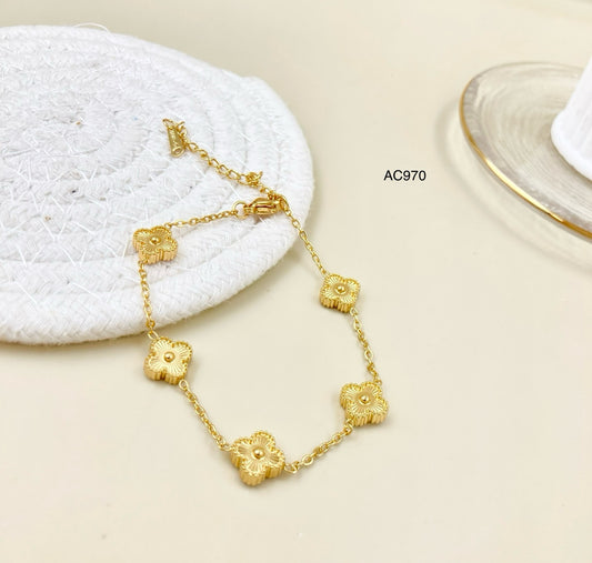 AC970 - PULSERA EN ACERO VAN CLEEFF PEQUEÑA