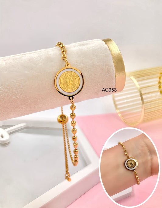 AC953 - PULSERA VIRGEN ACERO