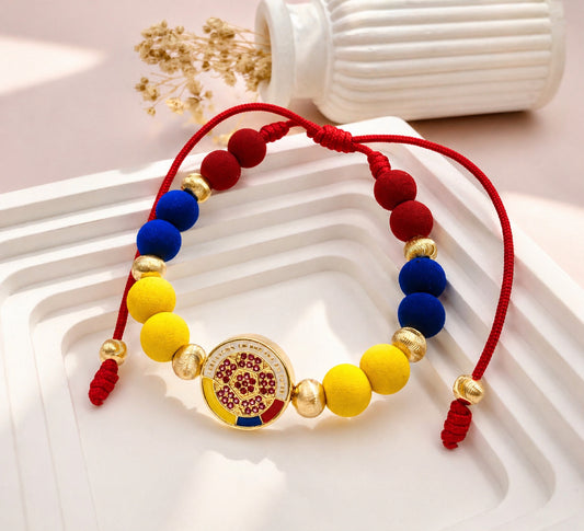 RA5953 - PULSERA EN RODIO CON NEOPRENO COLOMBIA