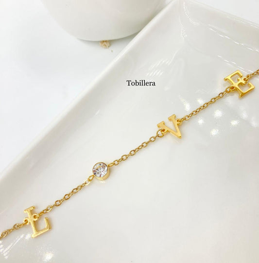 TB001 - TOBILLERAS LOVE
ACERO