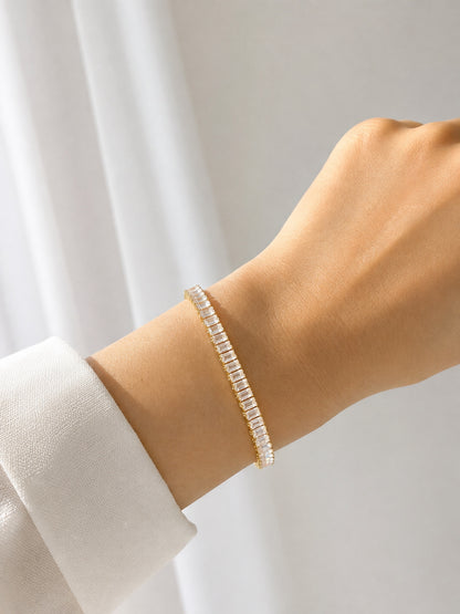 RA7407 - PULSERA RODIO CIRCONES