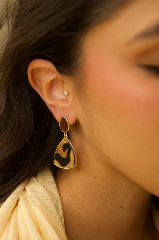 AC1084 - ARETE EN ACERO ANIMAL PRINT