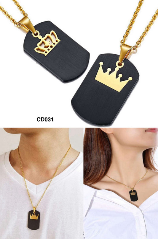 CD031 - CADENA PLACA PARA PAREJAS EN ACERO