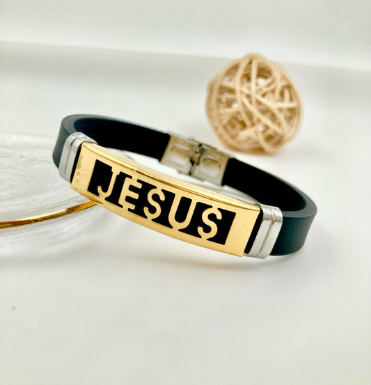 AC1043 - PULSERA HOMBRE ACERO JESÚS