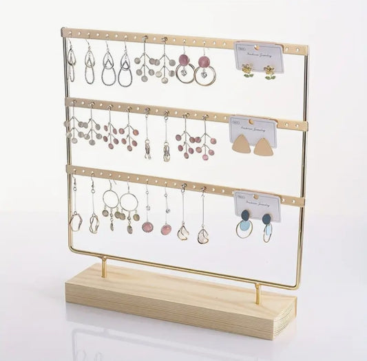 EX110 - EXHIBIDOR ARETES  30 CM DE ALTO  POR 27 CM DE ANCHO