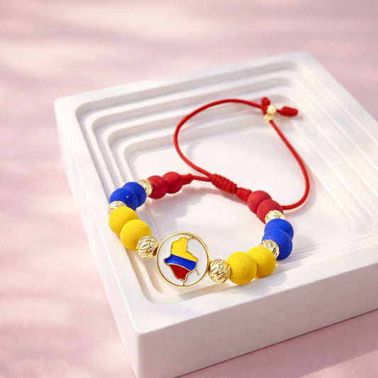 RA5802 - PULSERA  RODIO COLOMBIA UNISEX