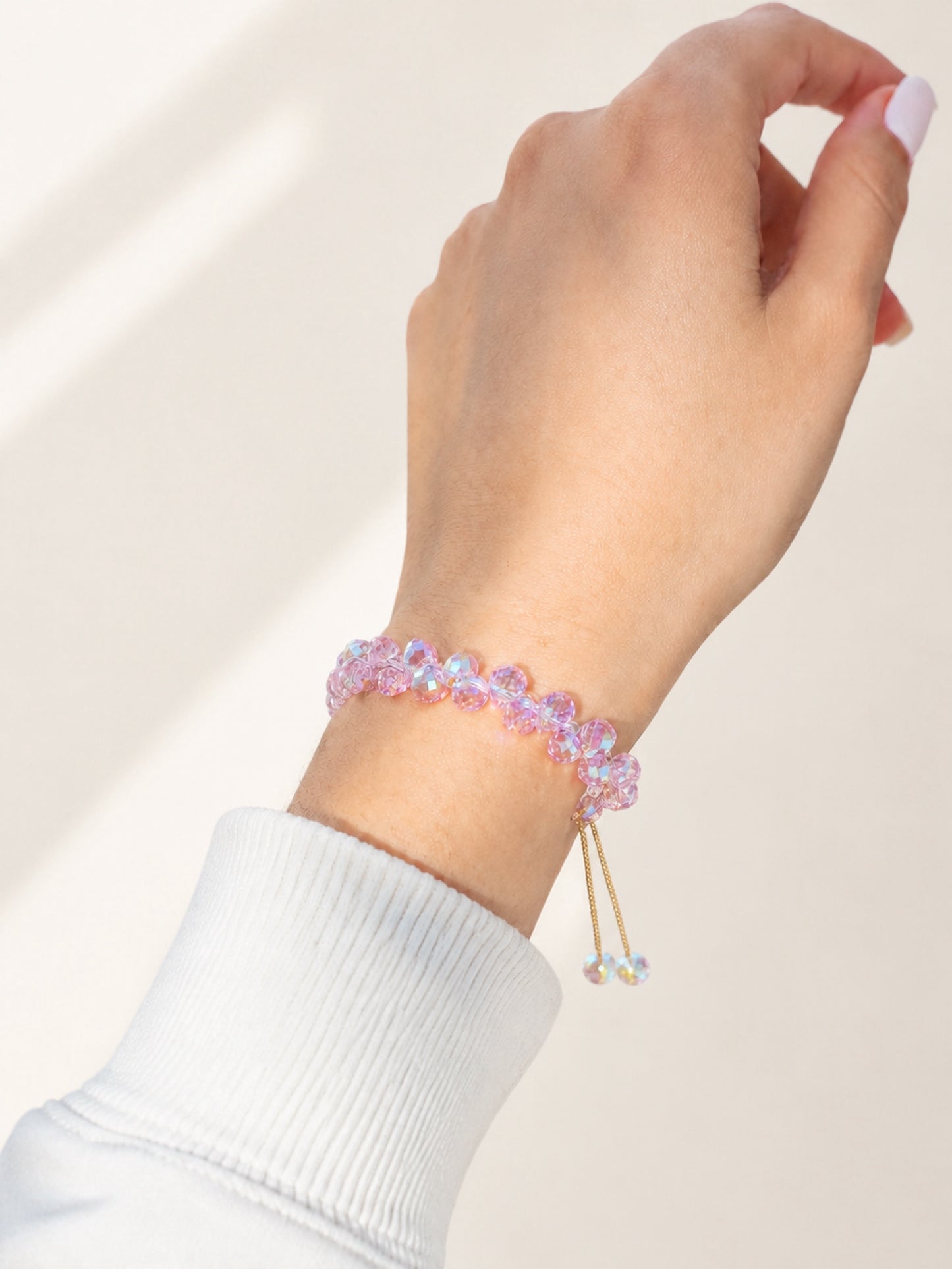 RA3545 - PULSERA EN RODIO Y MURANO