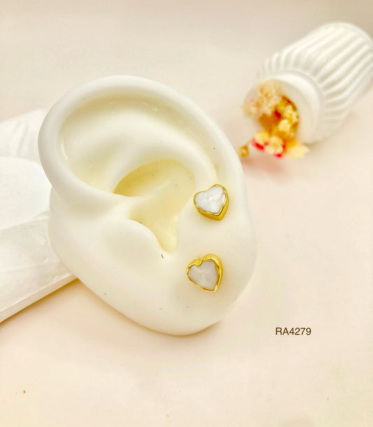 RA4279 - TOPO CORAZÓN BLANCO RODIO