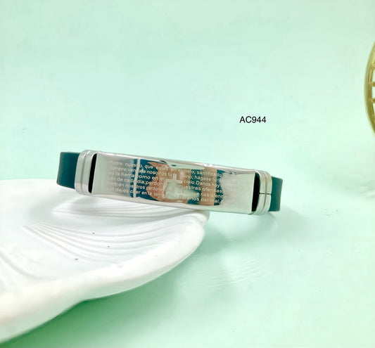 AC944 - PULSERA ACERO PLATEADA