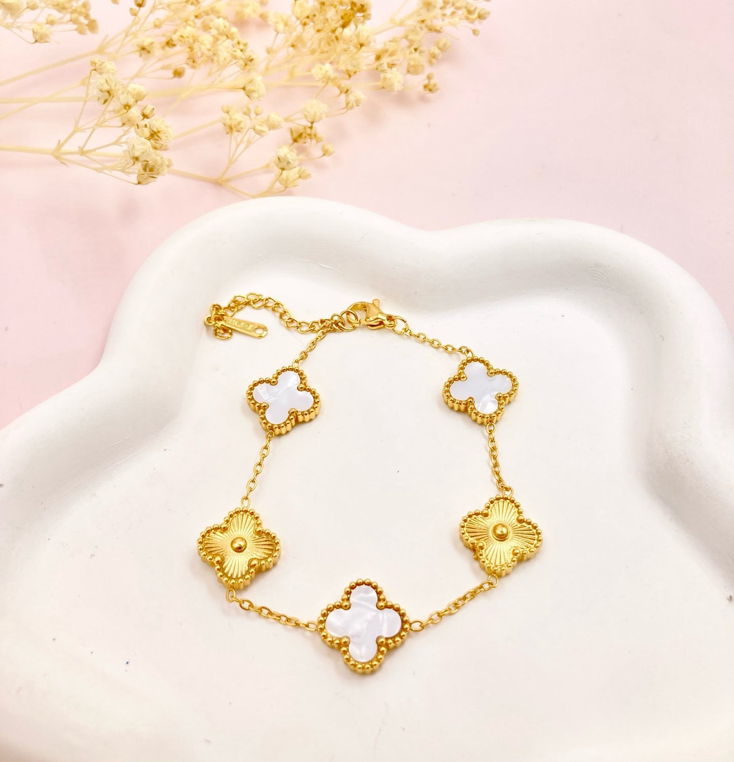 AC1315 - PULSERA EN ACERO VAN CLEEF