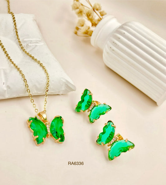 RA6336 - JUEGO MARIPOSA VERDE RODIO
