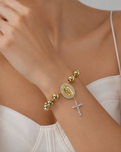 RA7389 - PULSERA DENARIO EN RODIO