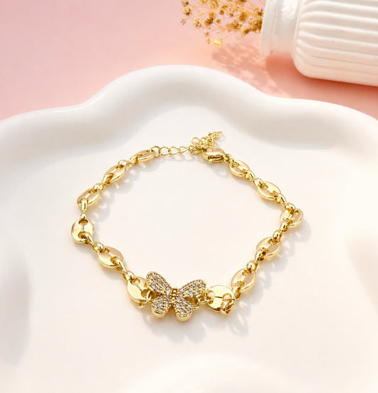 RA5943 - PULSERA EN RODIO TEJIDO GUCHI