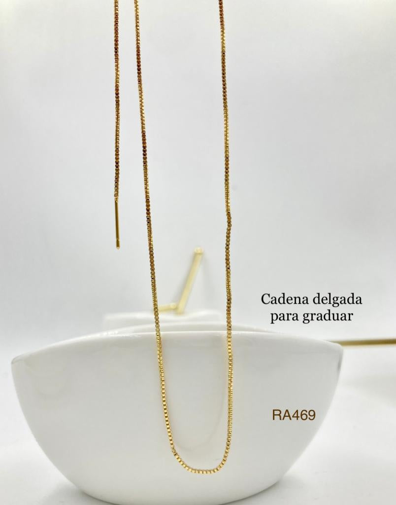 RA469 - CADENA EN RODIO DE ALFILER RODIO