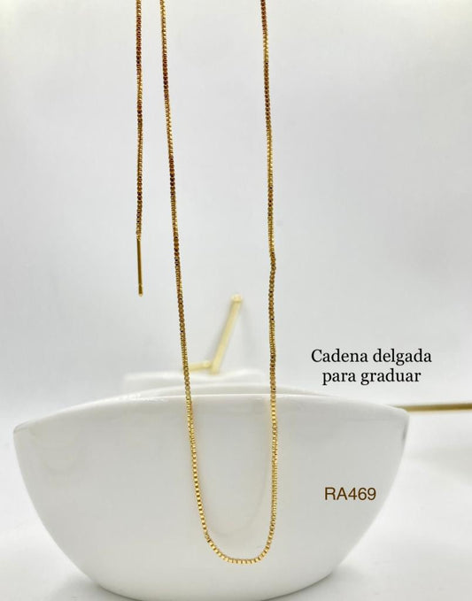 RA469 - CADENA EN RODIO DE ALFILER RODIO