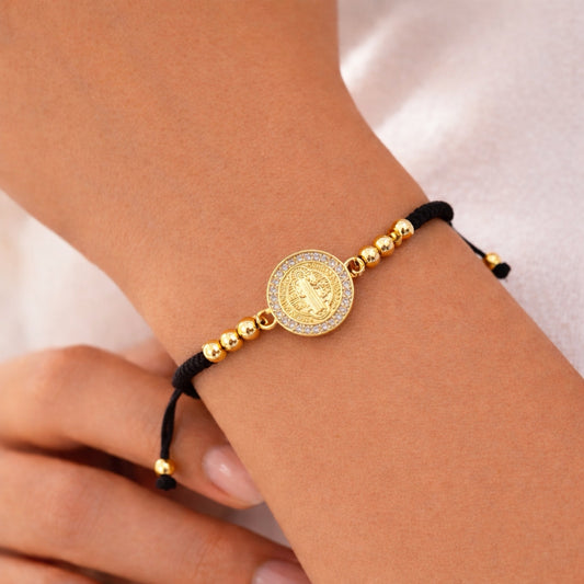 RA5831 - PULSERA RODIO SAN BENITO