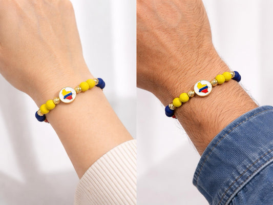 RA5802 - PULSERA  RODIO COLOMBIA UNISEX