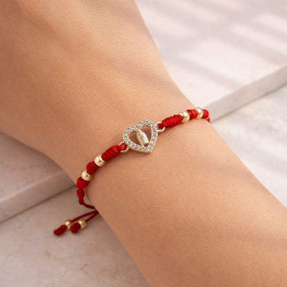 RA5720 - PULSERA EN RODIO VIRGEN