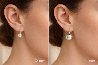 AC1425 - ARETE GANCHO EN ACERO MEDIA BOLA 10mm PLATEADO