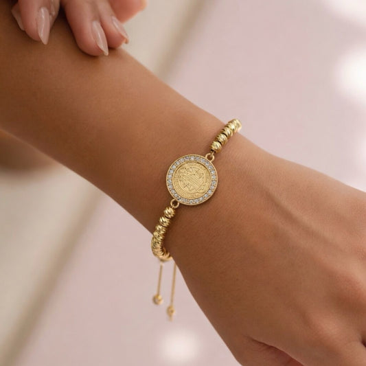 RA5830 - PULSERA RODIO SAN BENITO