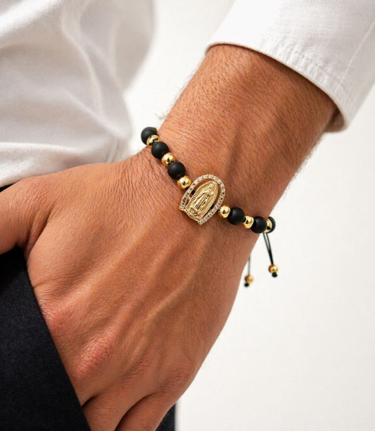 RA5898 - PULSERA RODIO VIRGEN